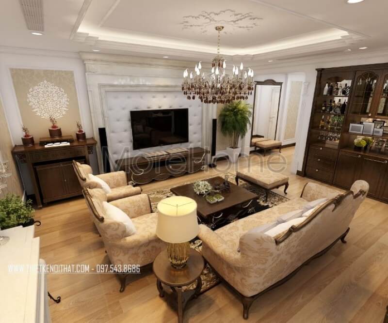  Mê mẩn mẫu nội thất chung cư tân cổ điển sang trọng từ MoreHome